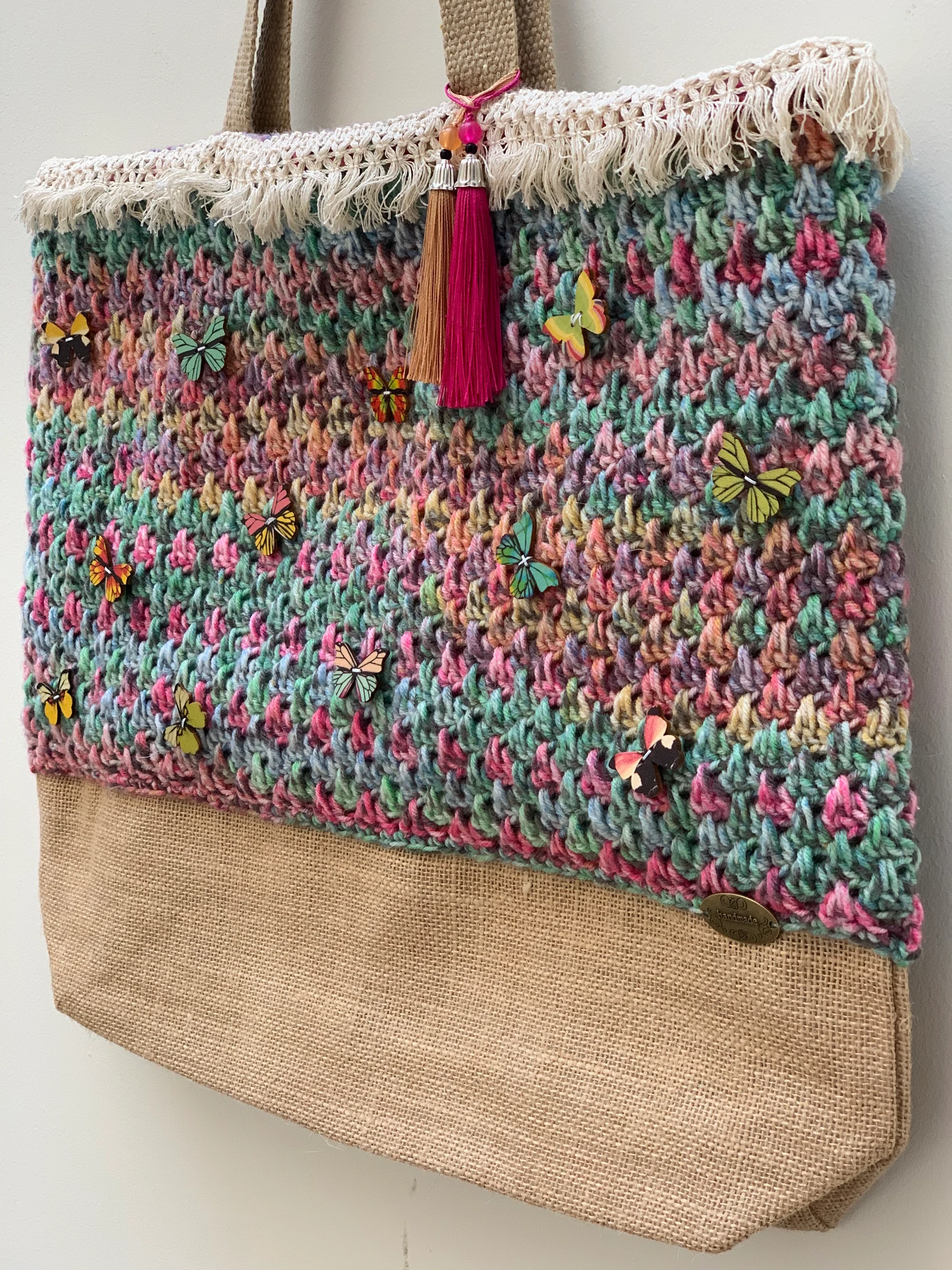 Shopper xl. Handmade By Anne.  Nieuw!